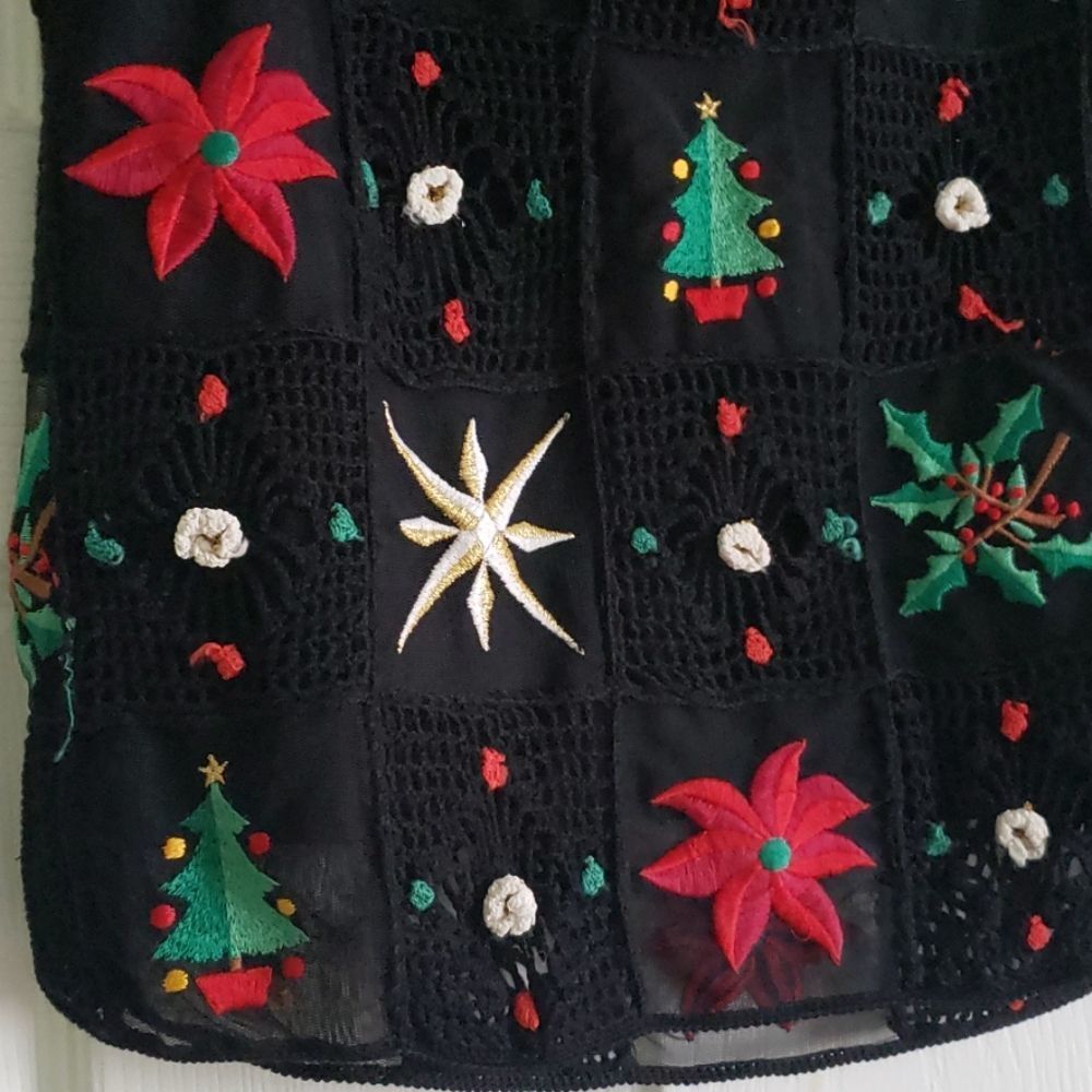 Christmas-happy embroidered vest by JENNI MAX - Picture 12 of 12